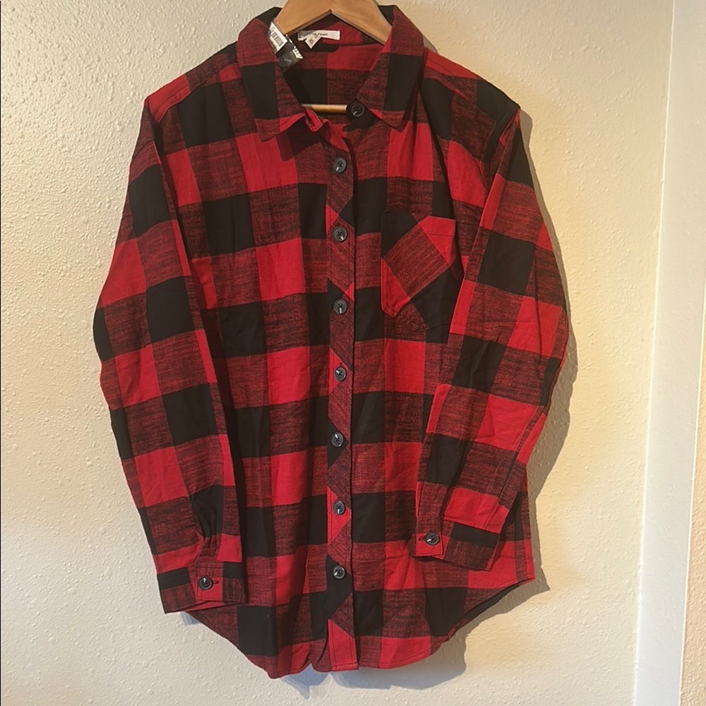 NWT Maurices Flannel Button Down